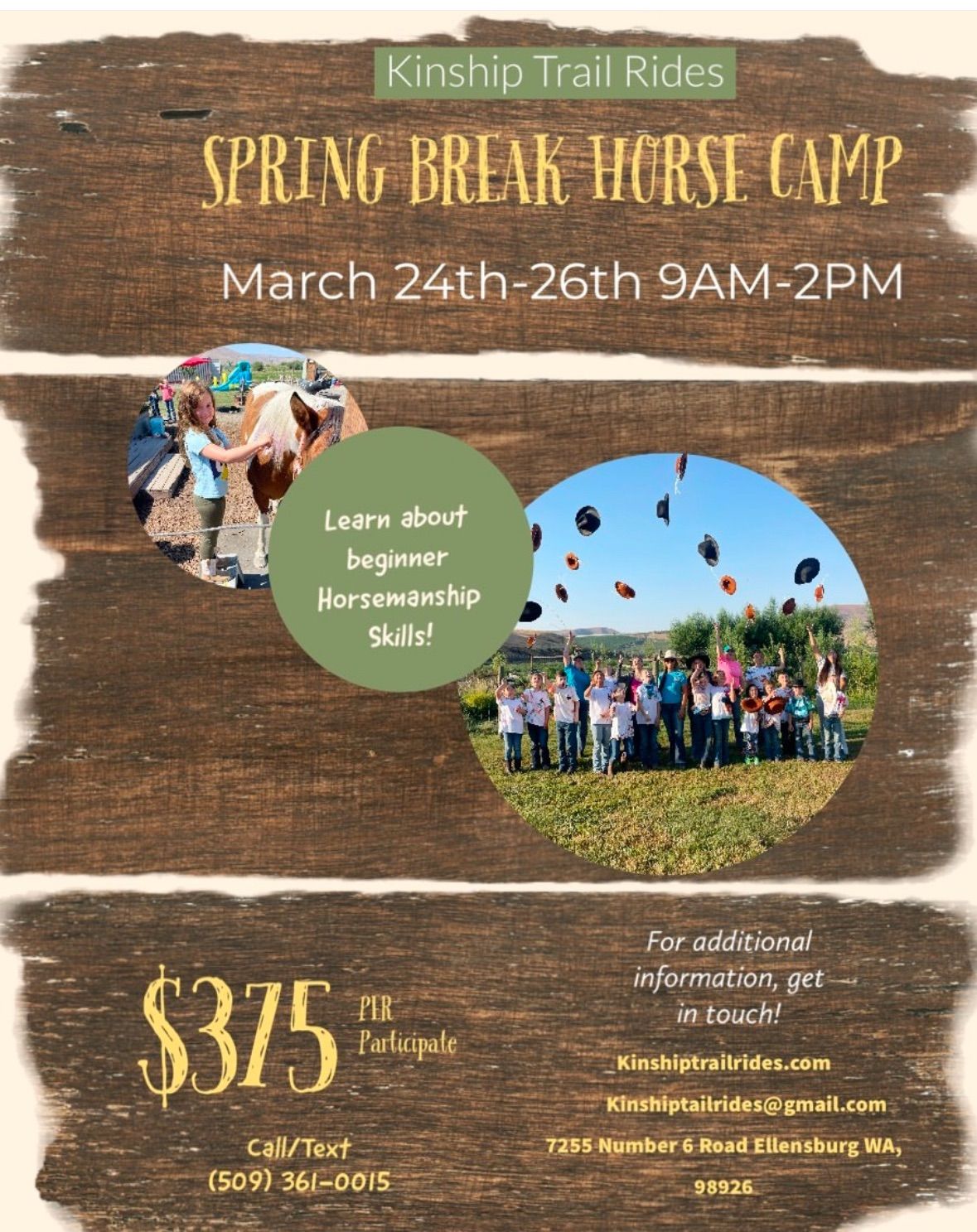 Spring Break Horse Camp 