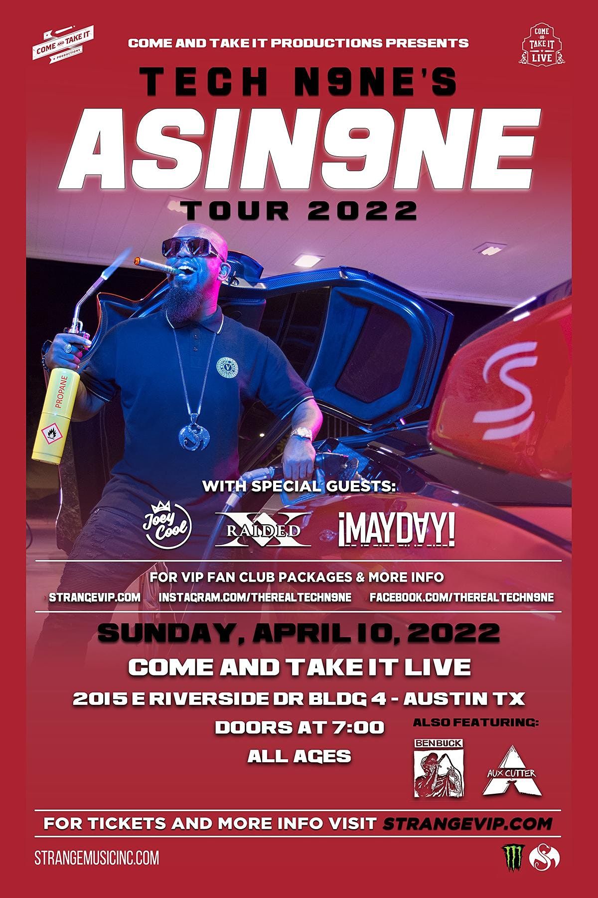 TECH N9NE Asin9ne Tour 2022, Come and Take It Live, Austin, 10 April 2022(06)