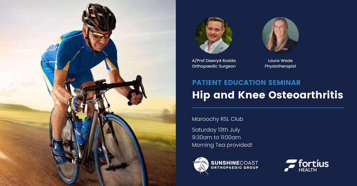 Hip and Knee Osteoarthritis Management | Free Seminar