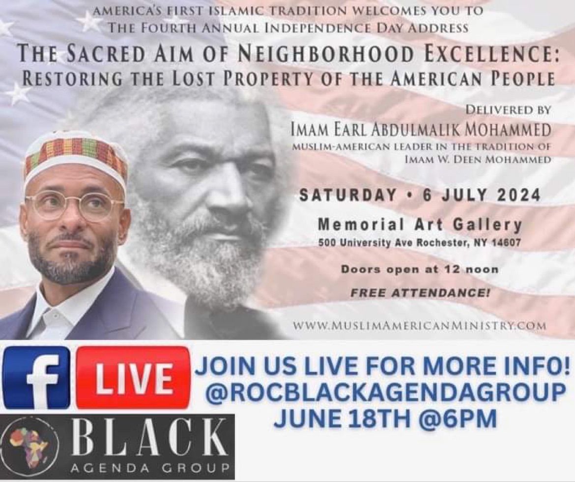 4th Annual Independence Address featuring Imam Earl Abdulmalik Mohammed 