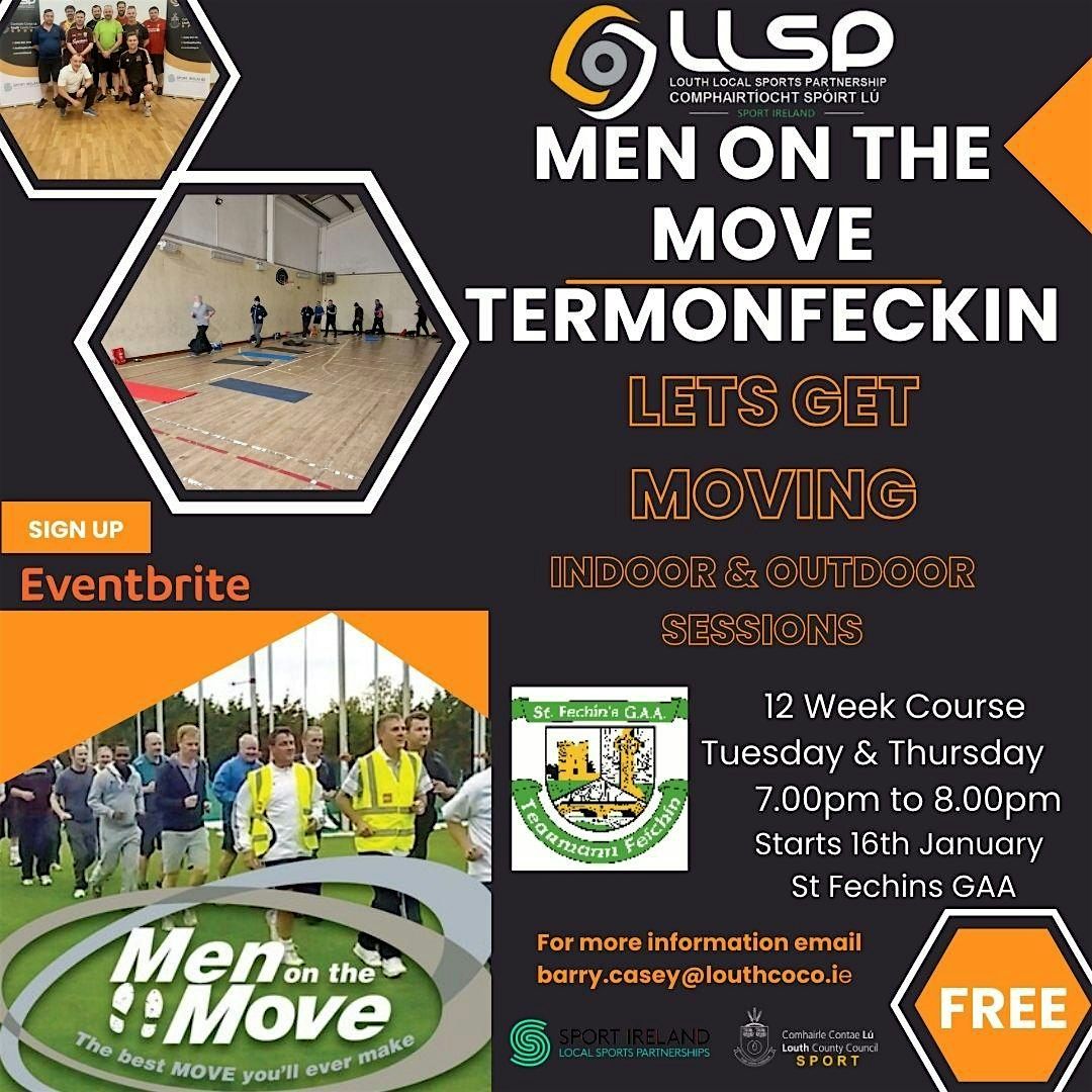 Men on the Move - Termonfeckin - Monday from 13th Jan 2025 7pm FREE