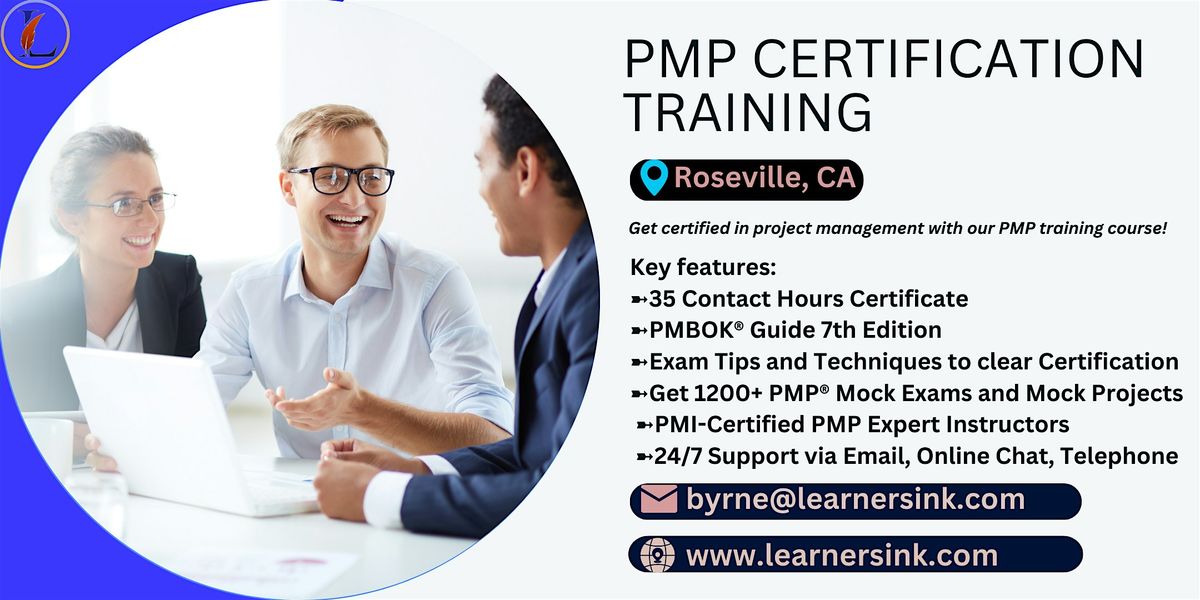 4 Day PMP Training Bootcamp in Roseville, CA