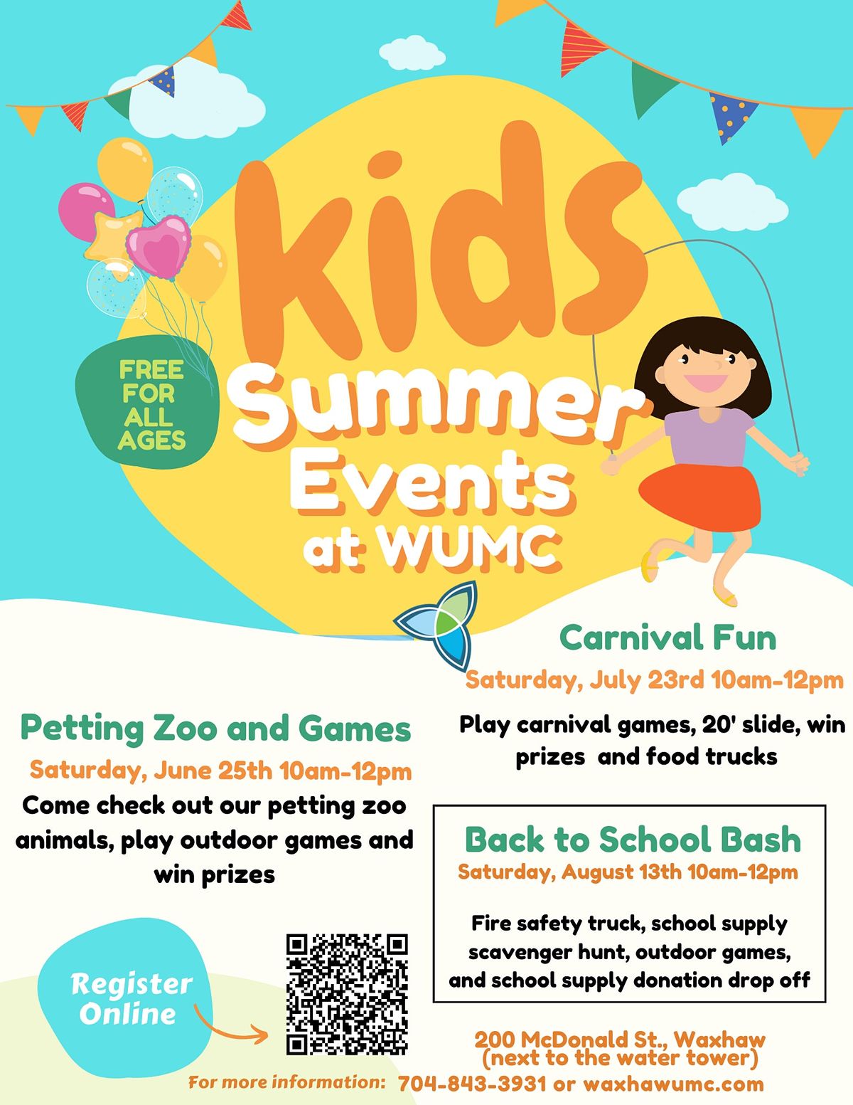 Waxhaw United Methodist Church Childrens Summer Events