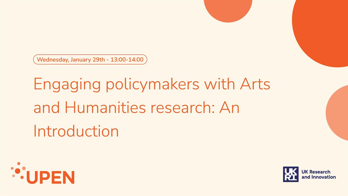 Engaging policymakers with Arts and Humanities research: an introduction