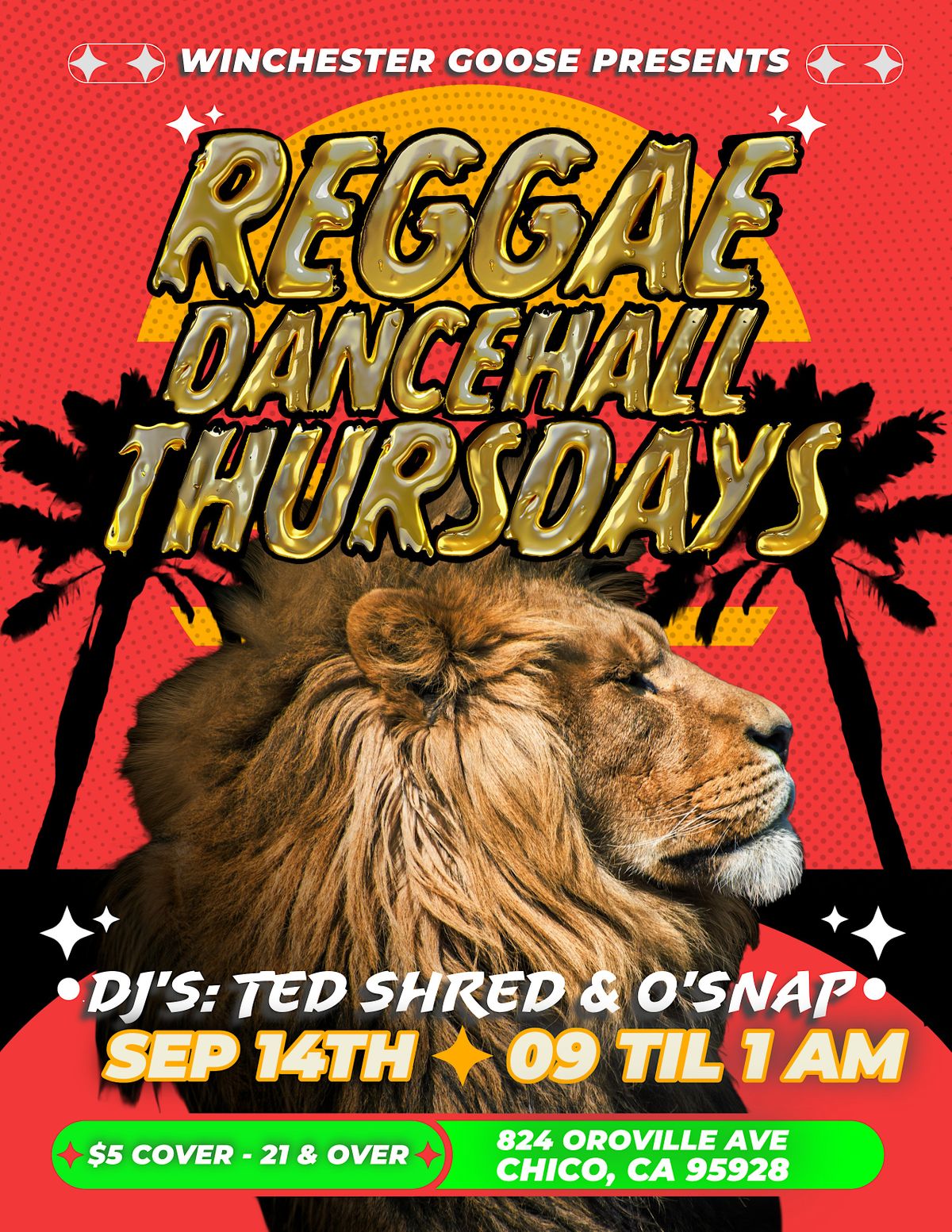 Reggae Night with Ted Shred and Dj O'Snap