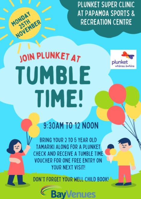 Plunket Super Clinic at Tumble Time!