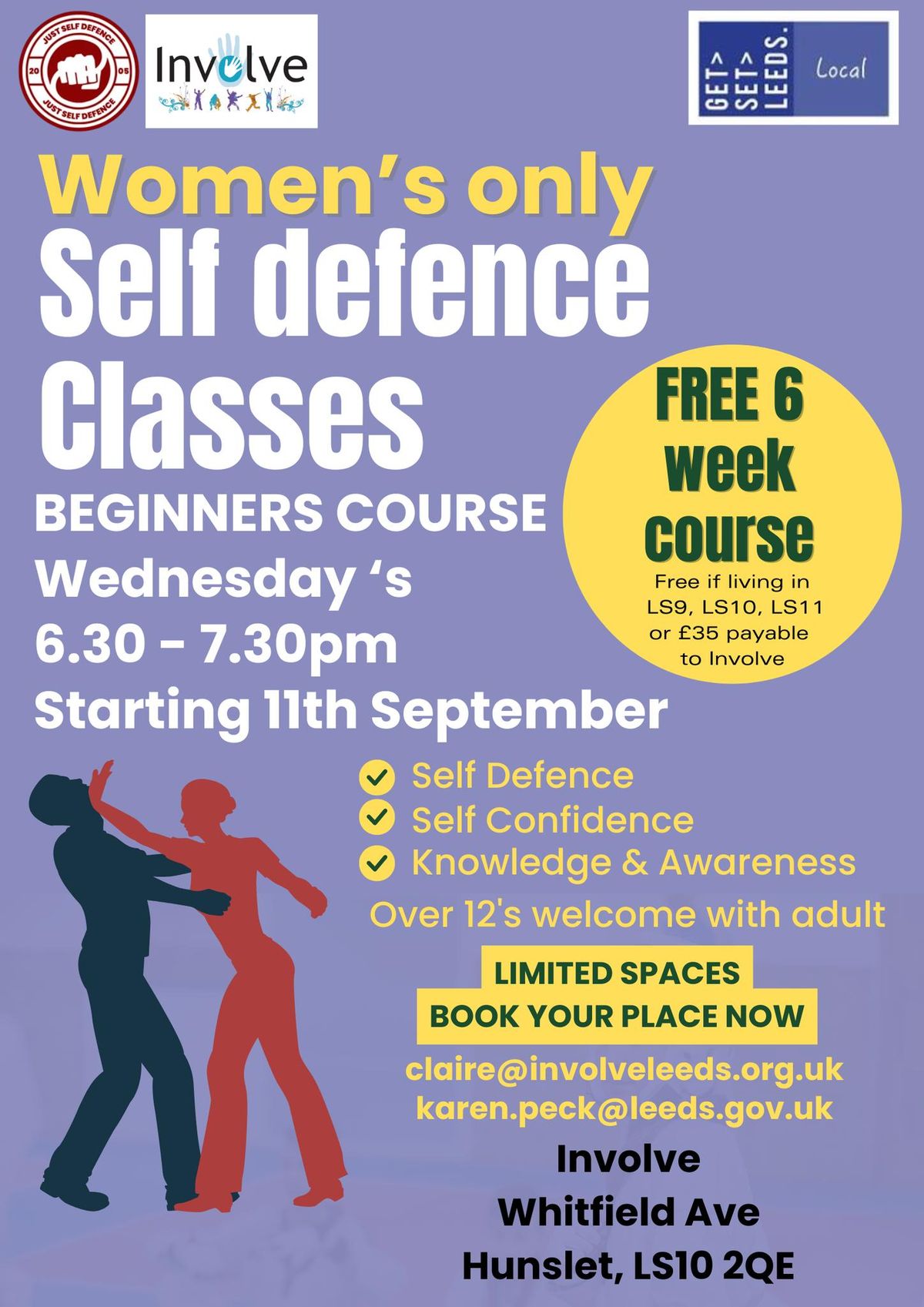 Women's ONLY Self defence classes