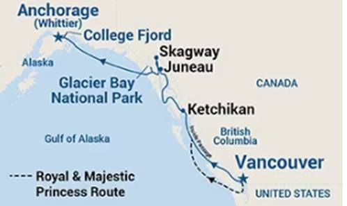 Alaska Cruise and Land tours on Grand Princess