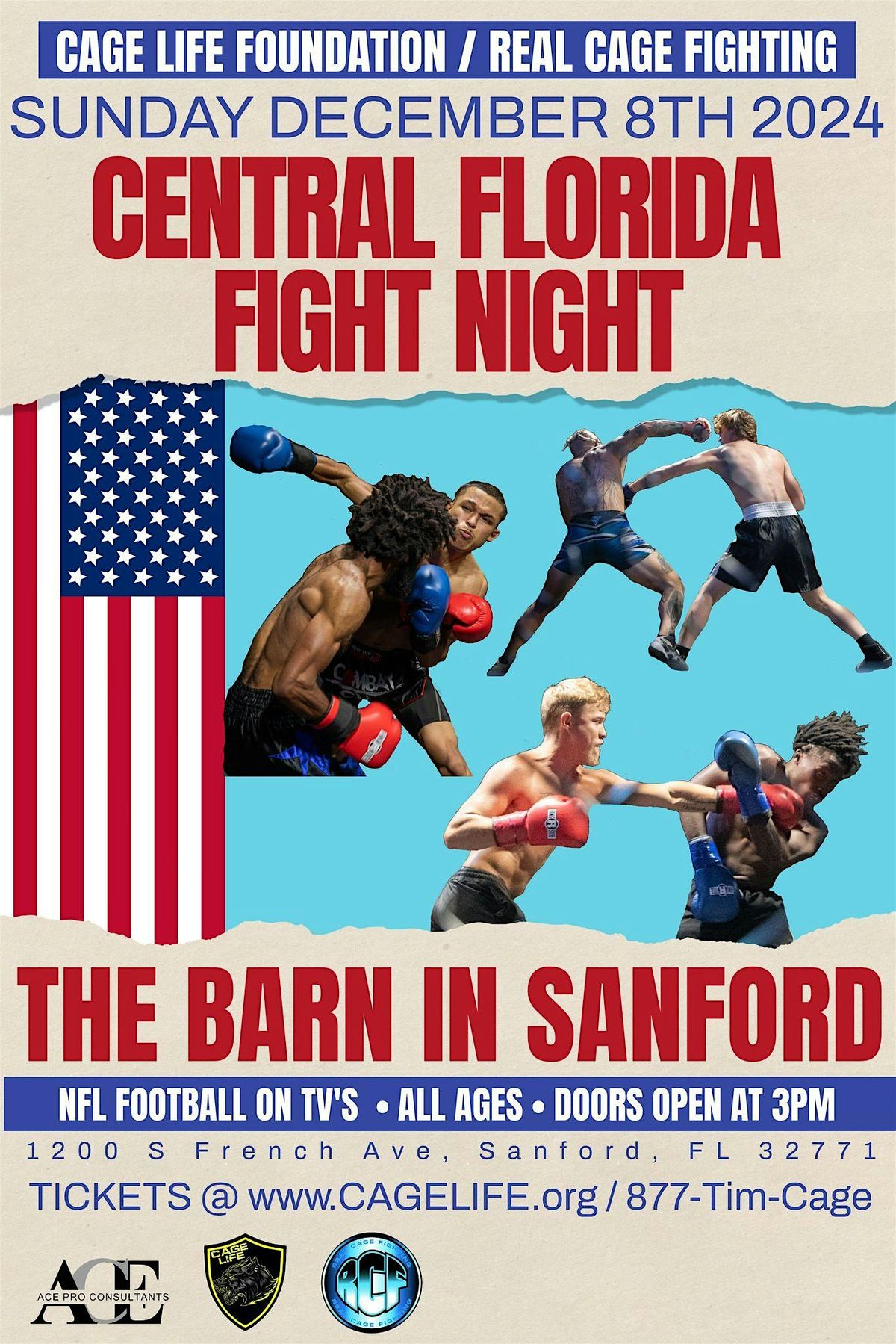 CENTRAL FLORIDA FIGHT  NIGHT-SANFORD DECEMBER 8th 2024