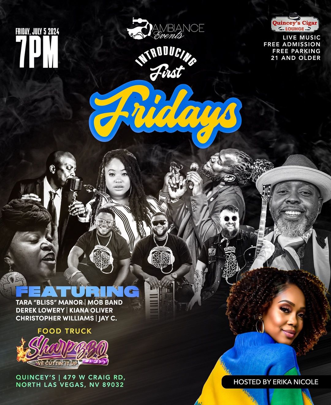 Ambiance Events Presents First Fridays at Quincey\u2019s 