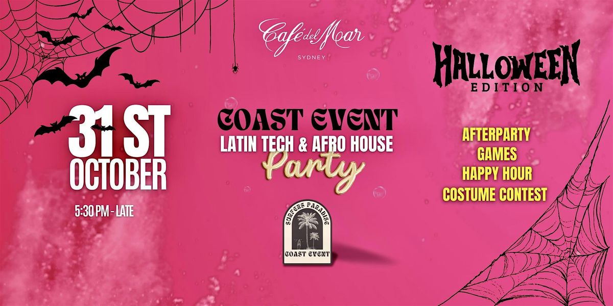 COAST EVENT x Cafe del Mar |  Halloween Sunset Party  (Afterparty included)