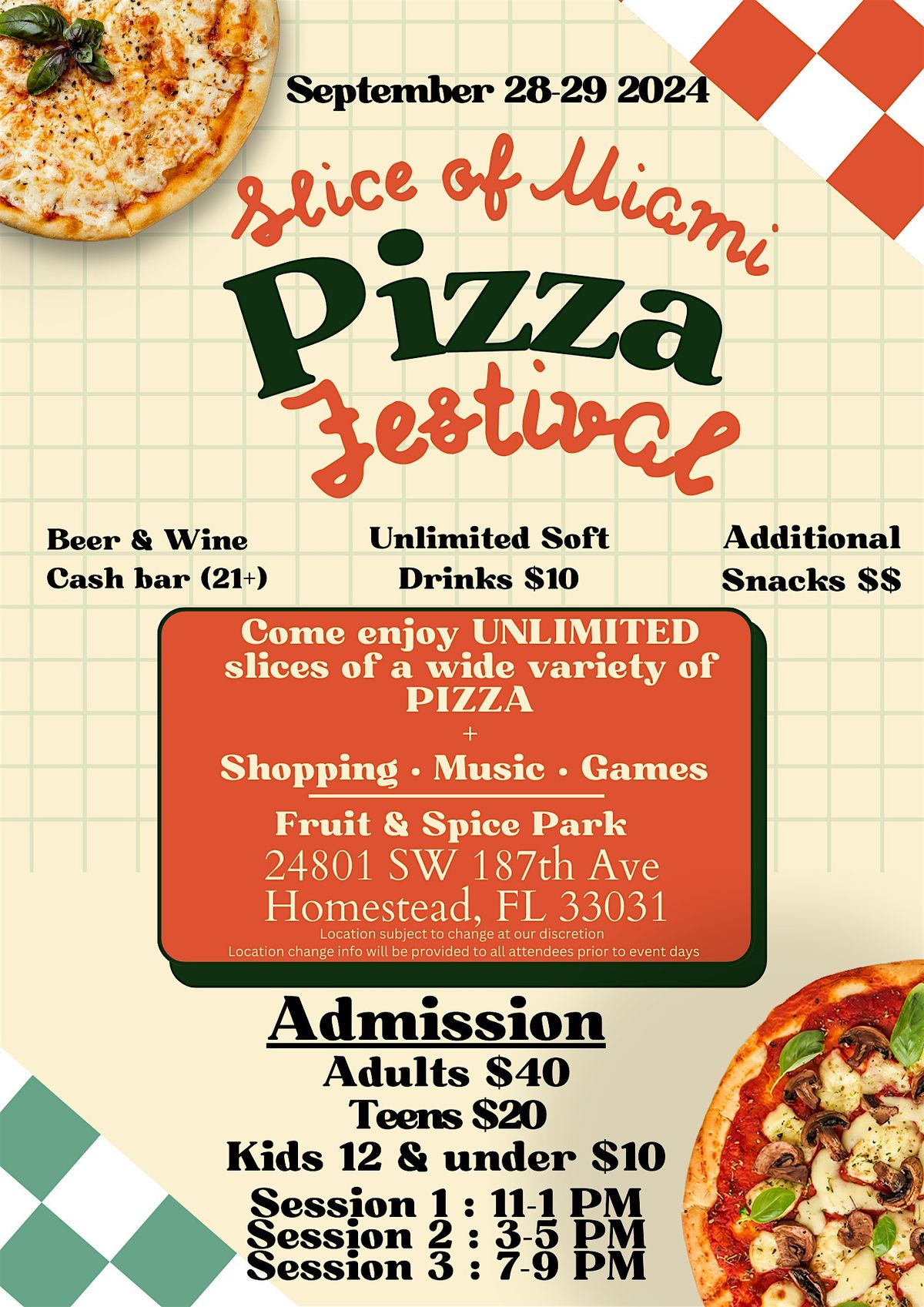 Slice Of Miami Pizza Festival