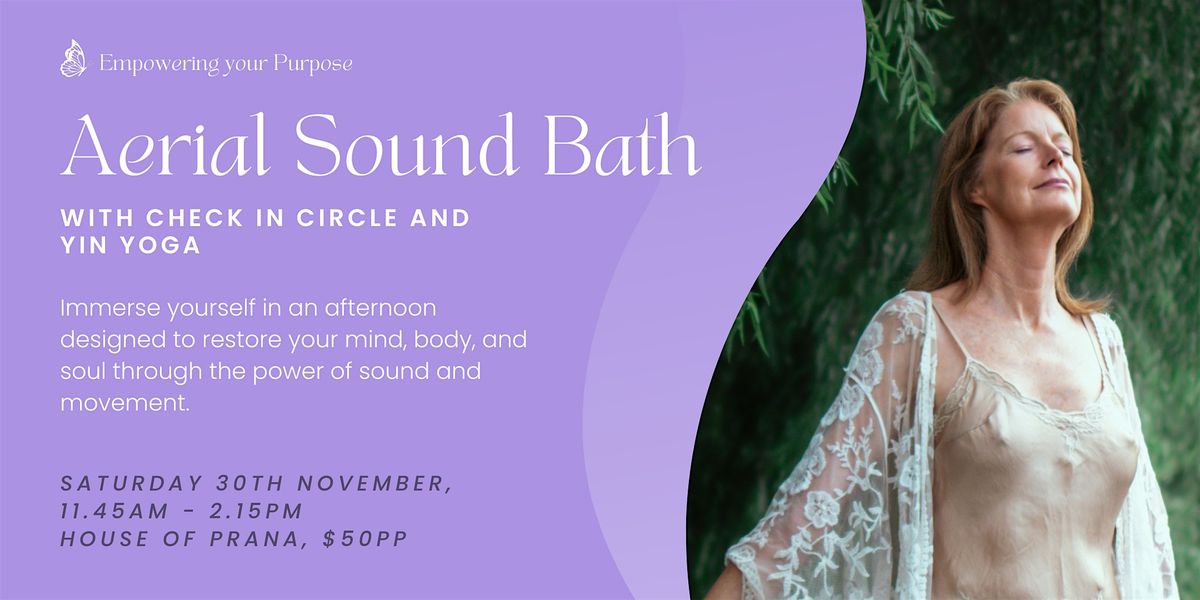 Aerial Sound Bath | With check-in circle and Yin Yoga