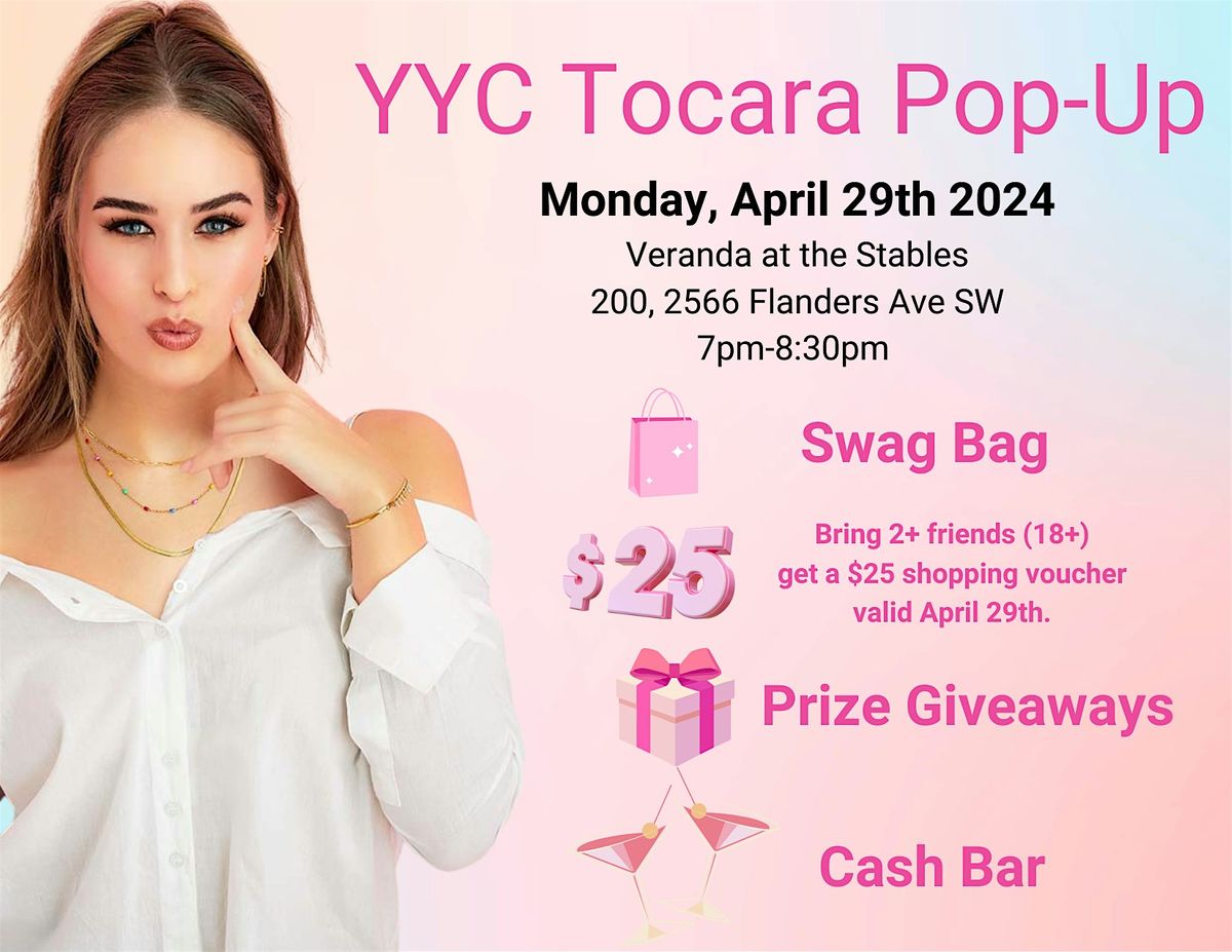 YYC Tocara Jewelry PopUp, Veranda at The Stables, Calgary, 29 April 2024