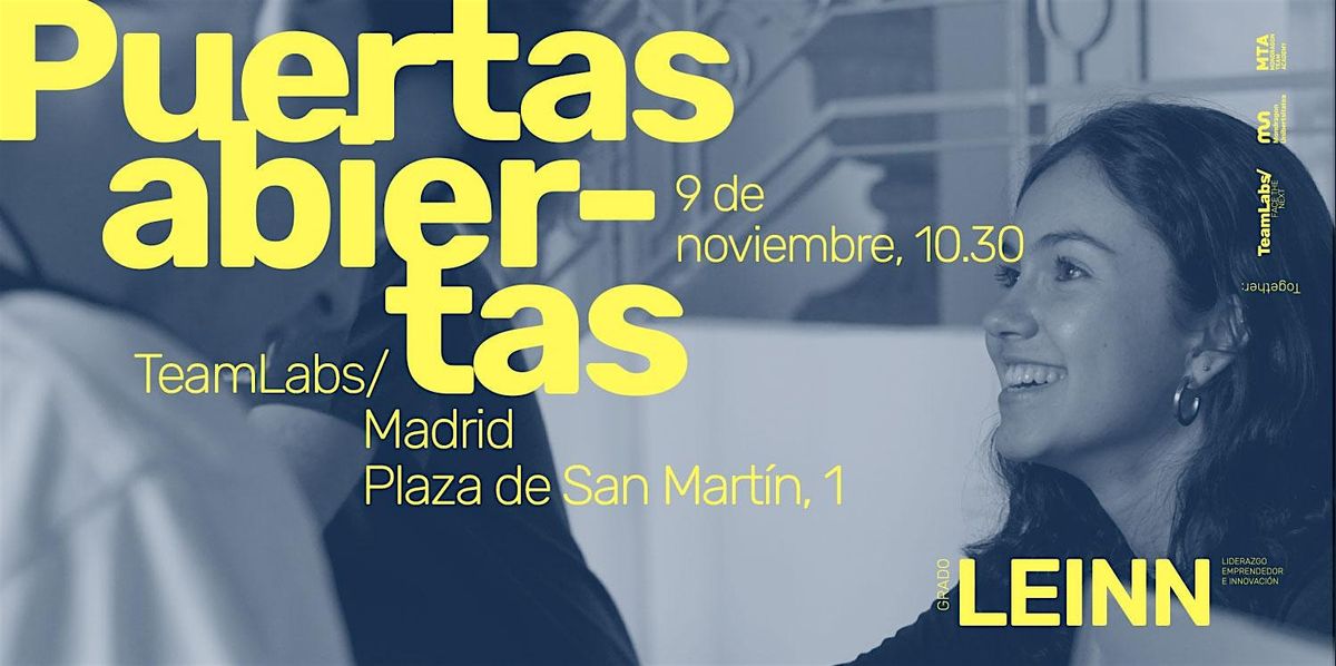 GRADO OFICIAL LEINN\/ PUERTAS ABIERTAS MADRID [9 NOV | 10:30]