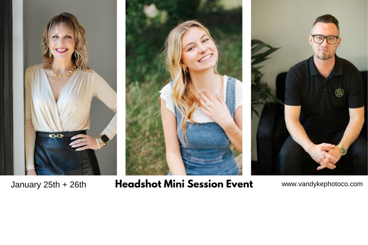 2025 Headshot Mini Session Event