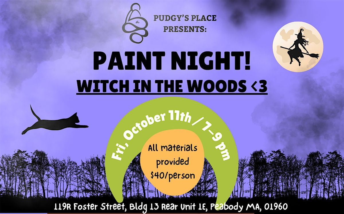 Spooky Paint & Chill! Witch in the Woods! :)