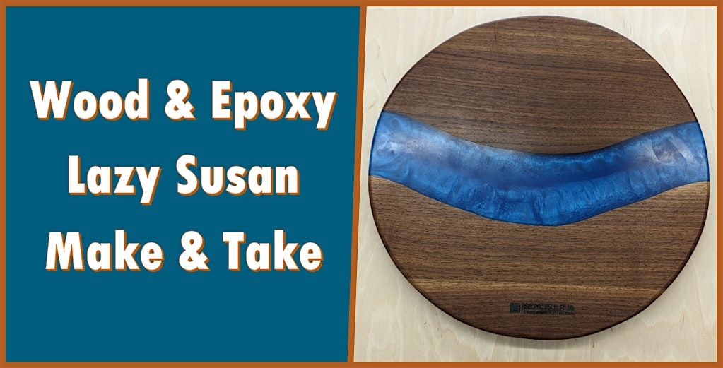 Wood & Epoxy Lazy Susan
