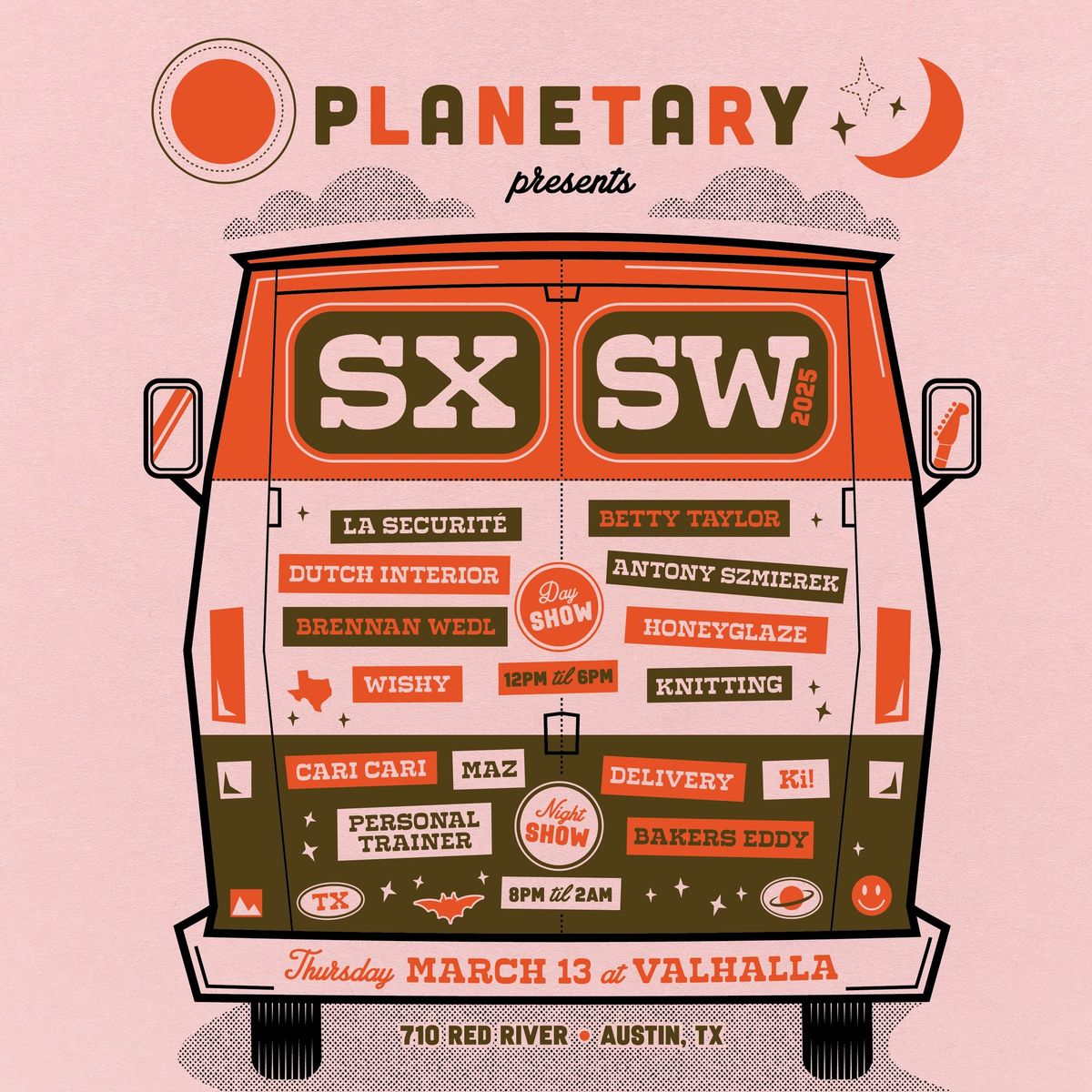 Thursday March 13 Planetary Day Party SXSW