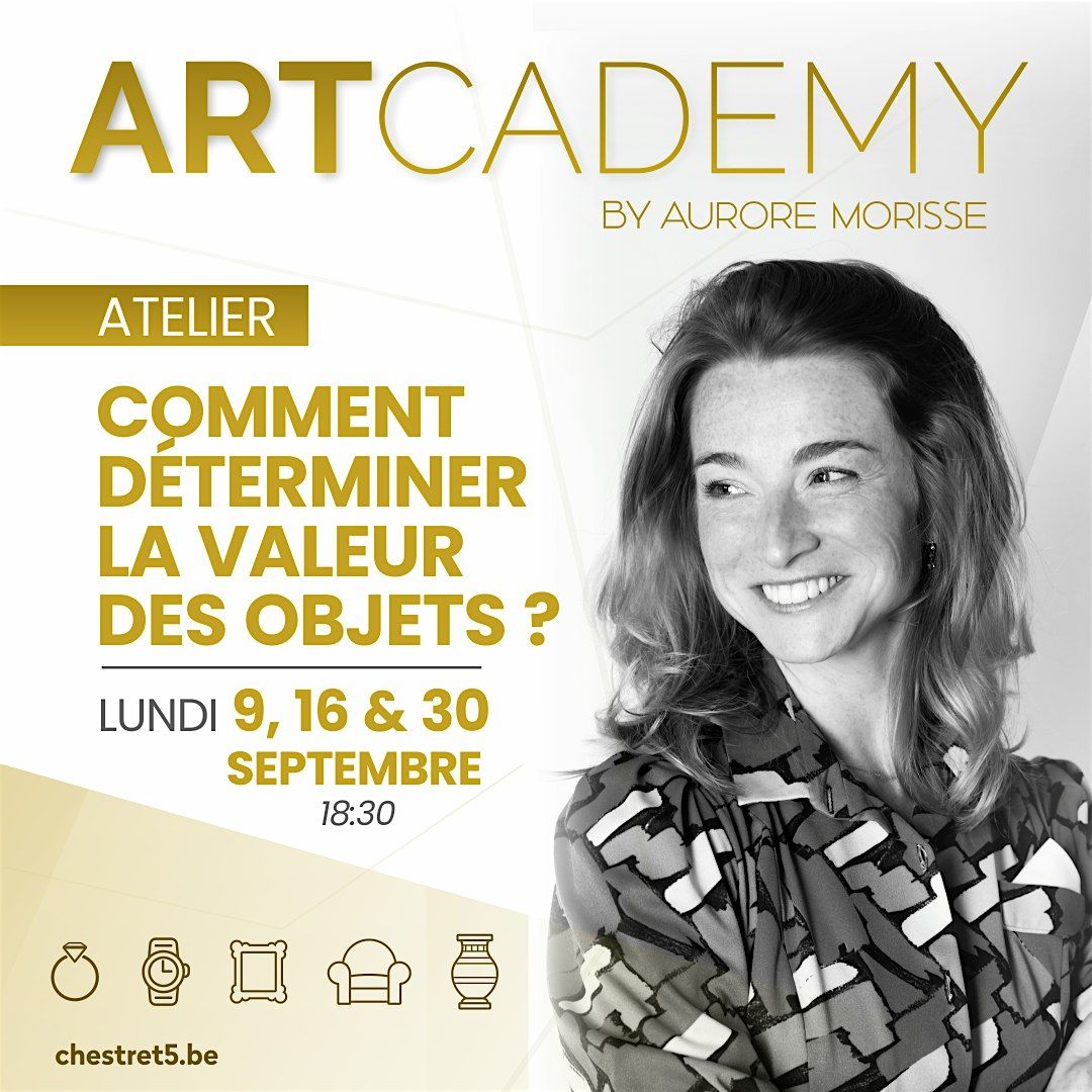 Formation ART'CADEMY by Aurore MORISSE :  D\u00c9TERMINER LA VALEUR DES OBJETS