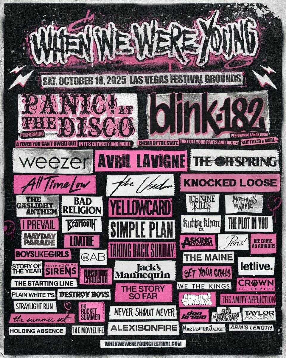 When We Were Young: Panic! At The Disco  Blink-182  & Weezer