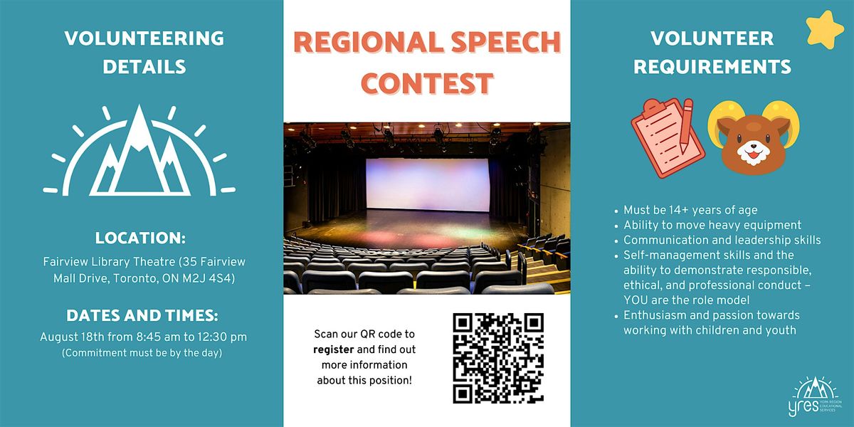 2024 Regional Speech Contest Volunteer