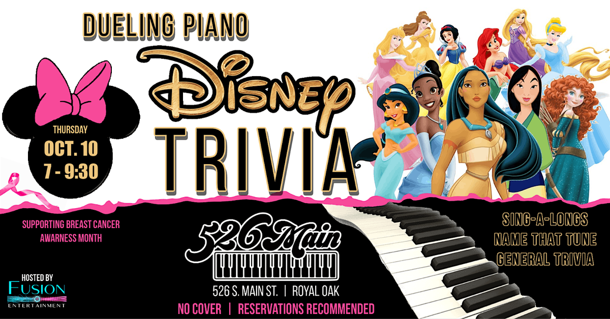 DISNEY Dueling Piano Trivia - The Most Fun Interactive Team Trivia Ever!