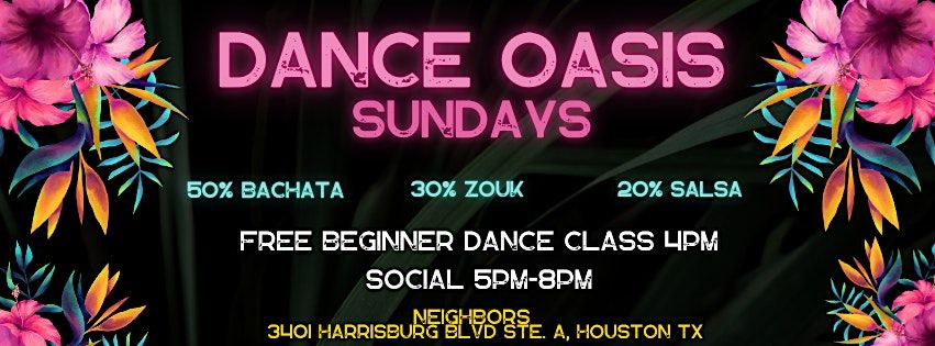 Dance Oasis SUNDAYS *FREE LATIN DANCING*