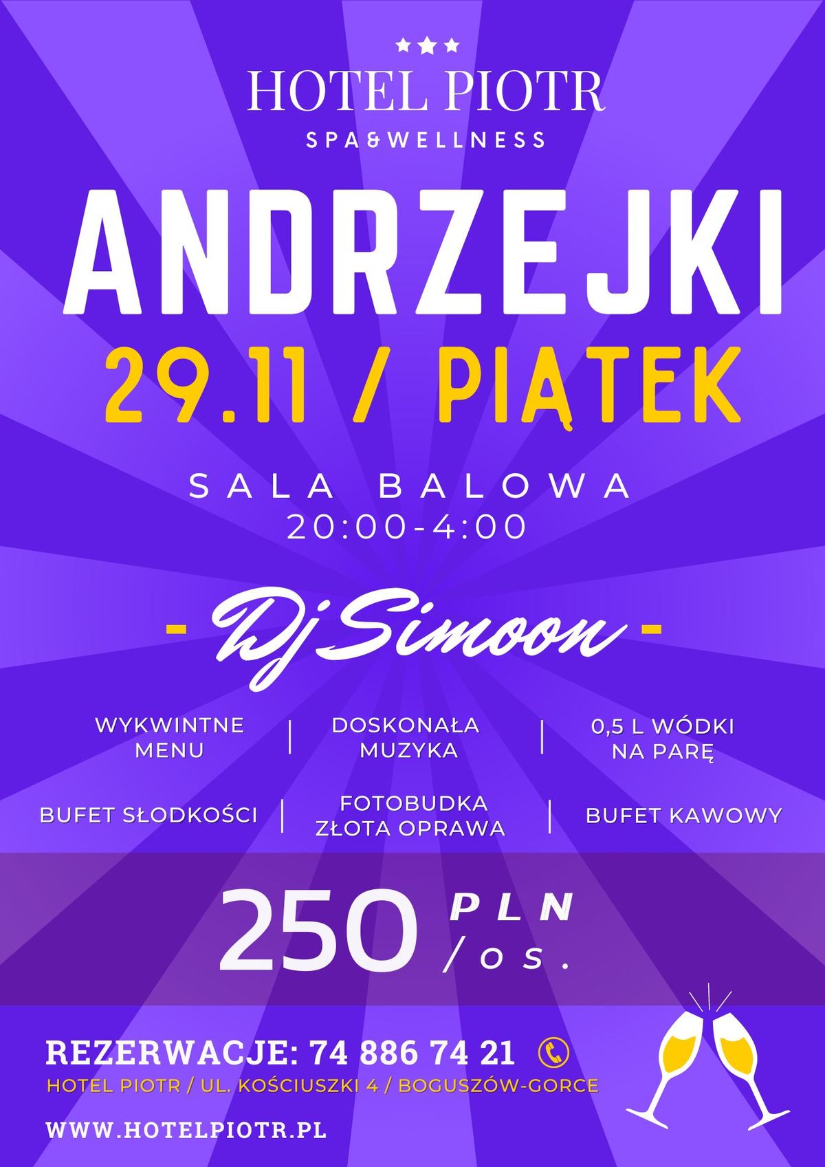 BAL ANDRZEJKOWY 2024 \/ 29.11 \/ PI\u0104TEK \/ Dj Simoon