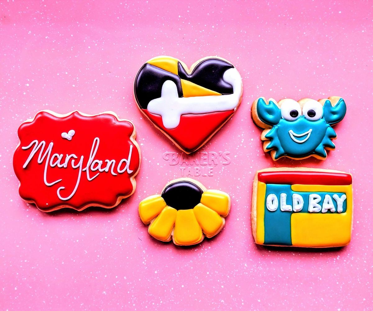 Maryland Themed Cookie Decorating Class & Milkshakes!  