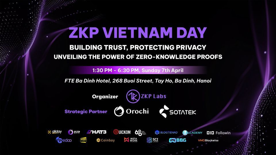 ZKP VIETNAM DAY: Building Trust, Protecting Privacy: Unveiling the Power of Zero-Knowledge Proofs