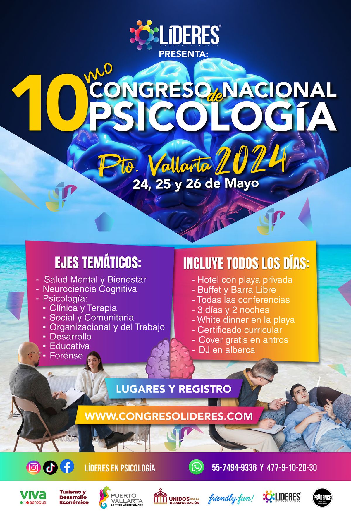 10mo Congreso Nacional de Psicolog\u00eda - L\u00edderes