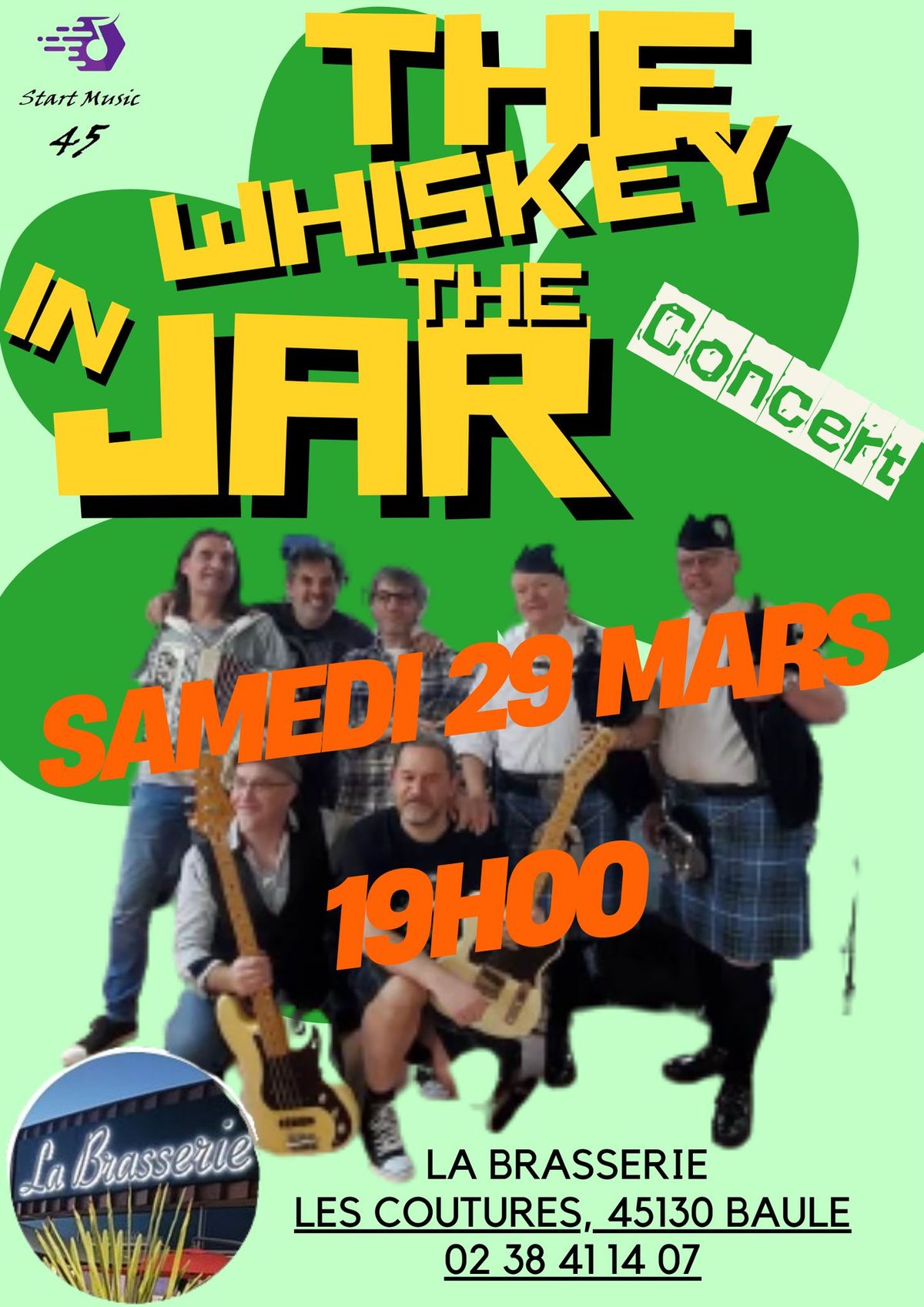 THE WHISKEY IN THE JAR EN CONCERT A LA BRASSERIE