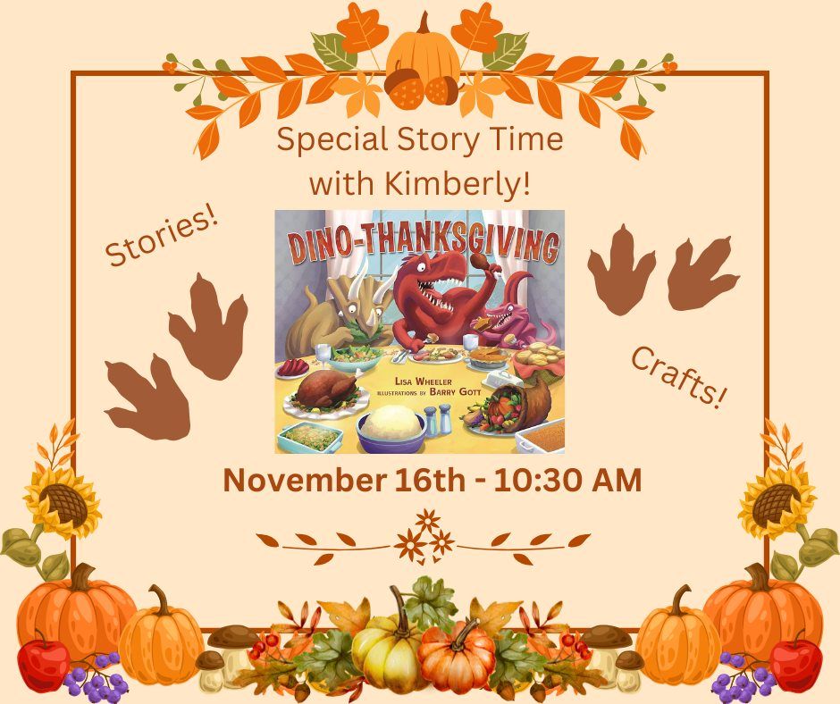 Dino-Thanksgiving Story Time!