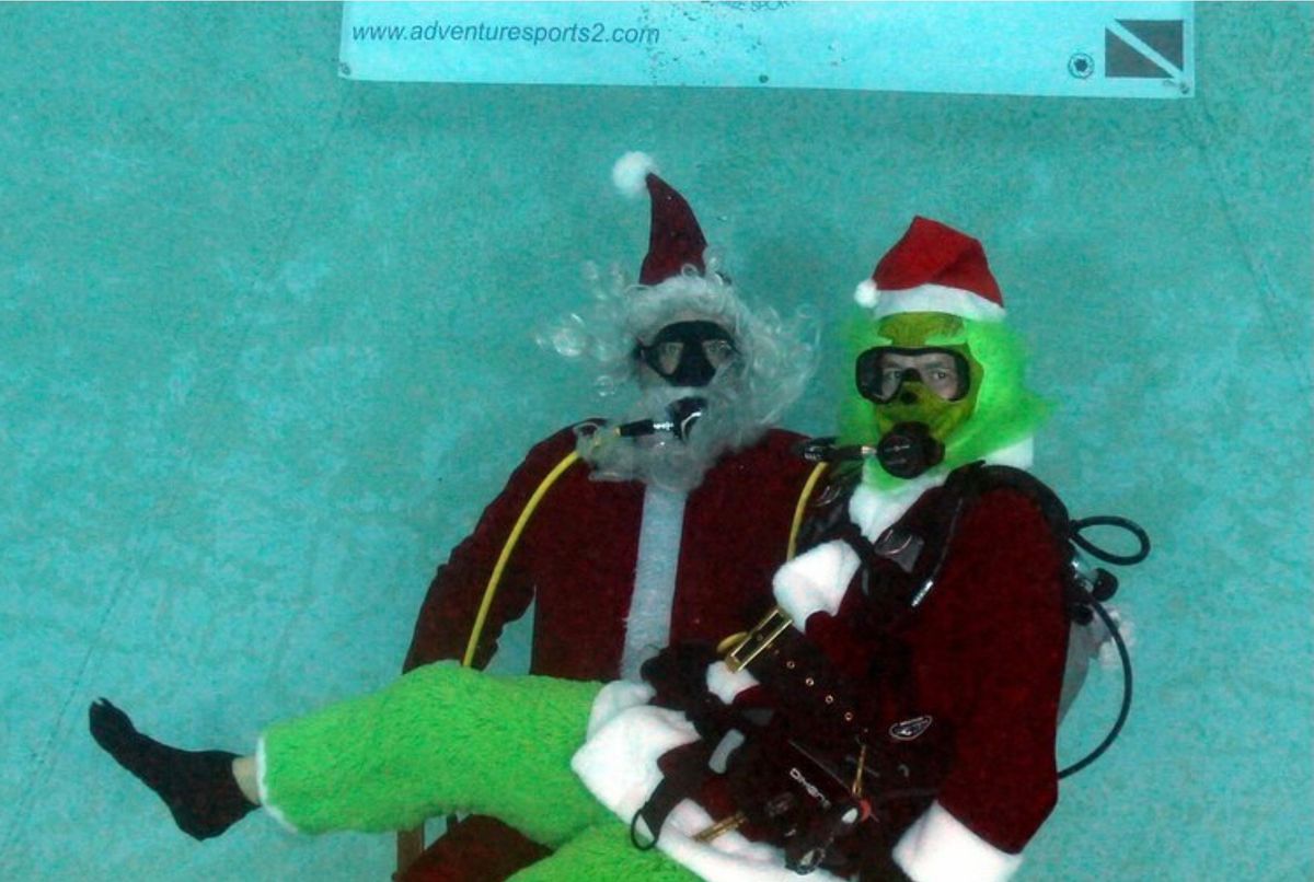 UNDERWATER PHOTOS WITH SANTA and\/or the GRINCH! 