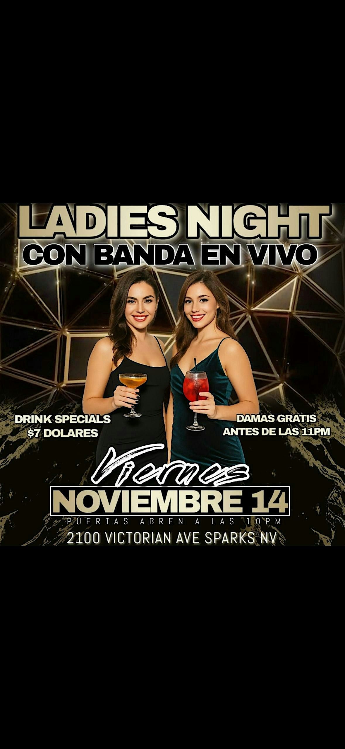 LADIES NIGHT CON BANDA VIVO