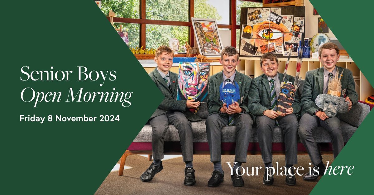 Senior Boys Open Morning