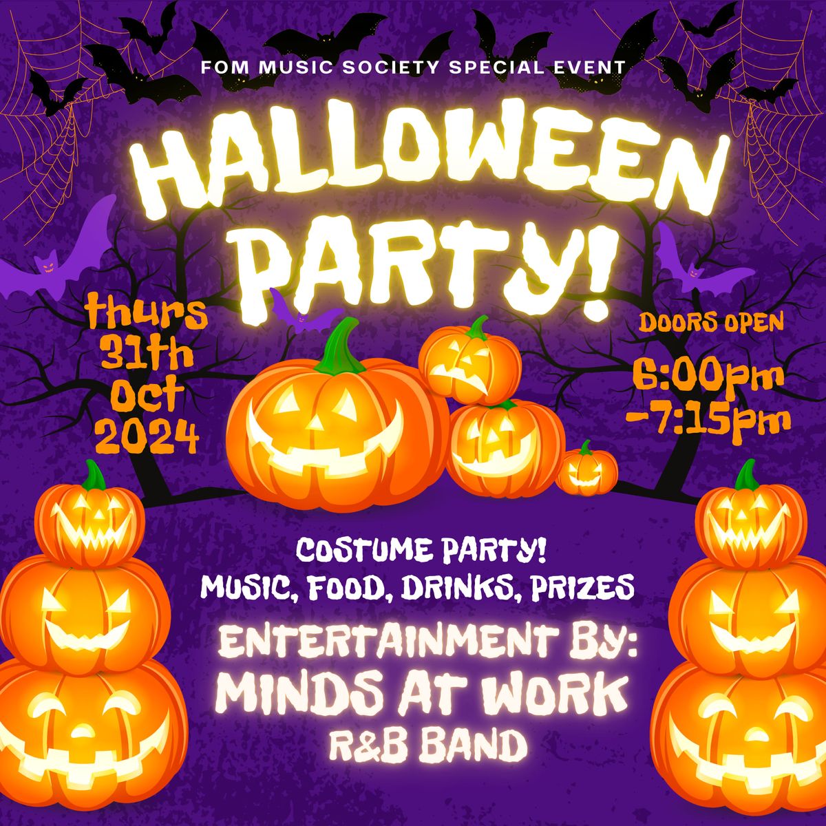 Halloween Party with Minds At Work R&B Band