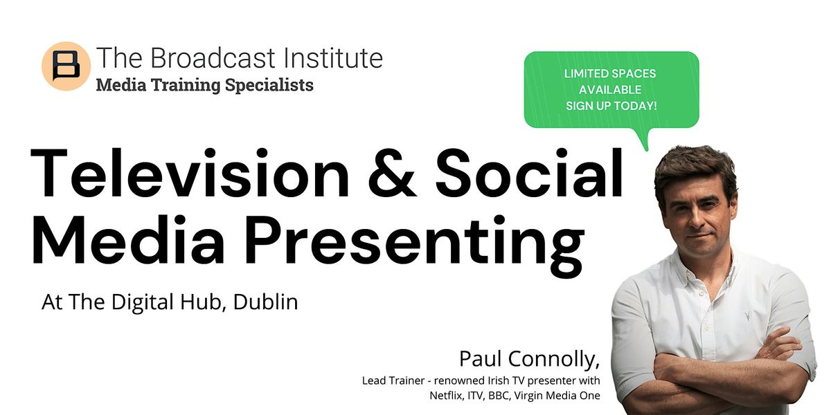 Master the art of presenting with our Television & Social Media Presenting