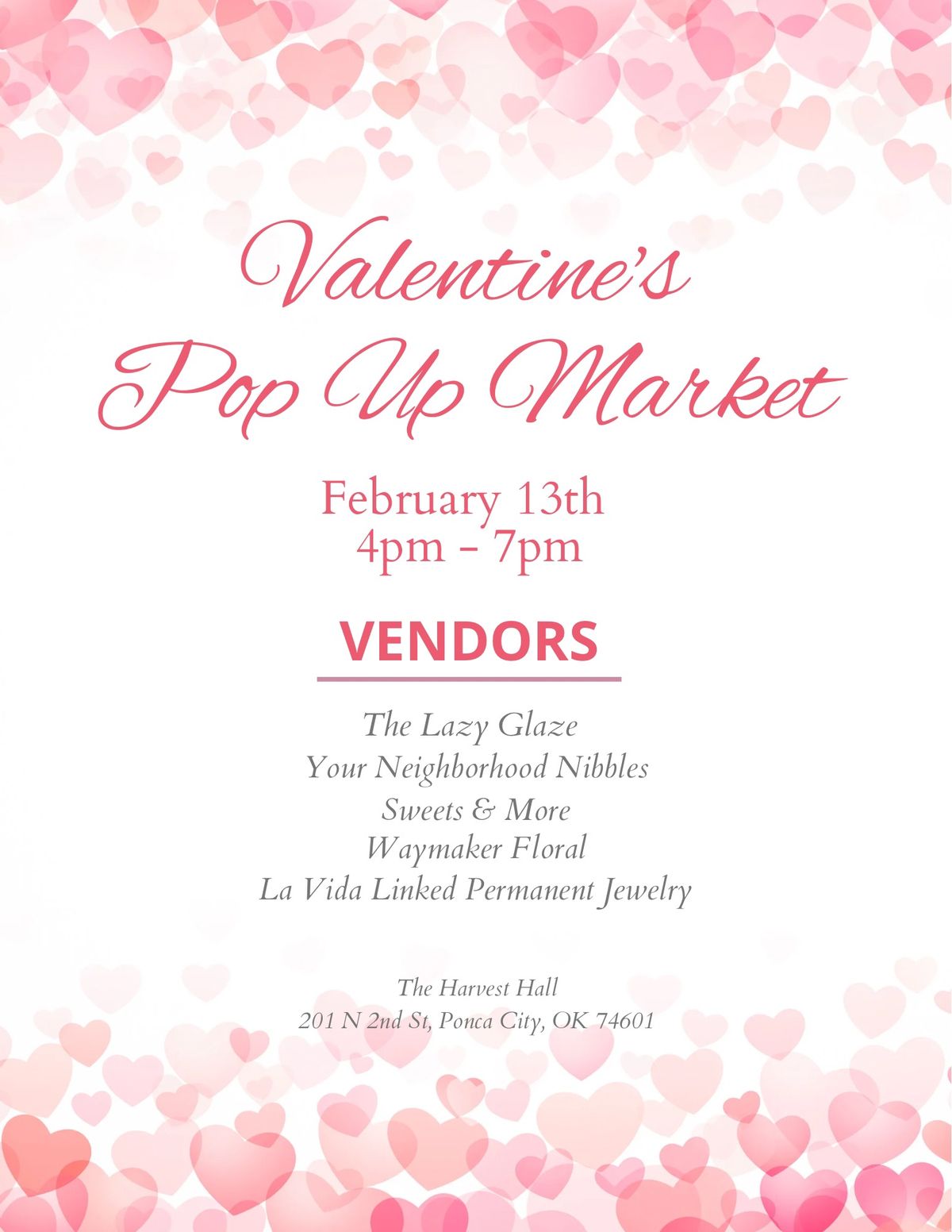 Valentines Pop Up Market