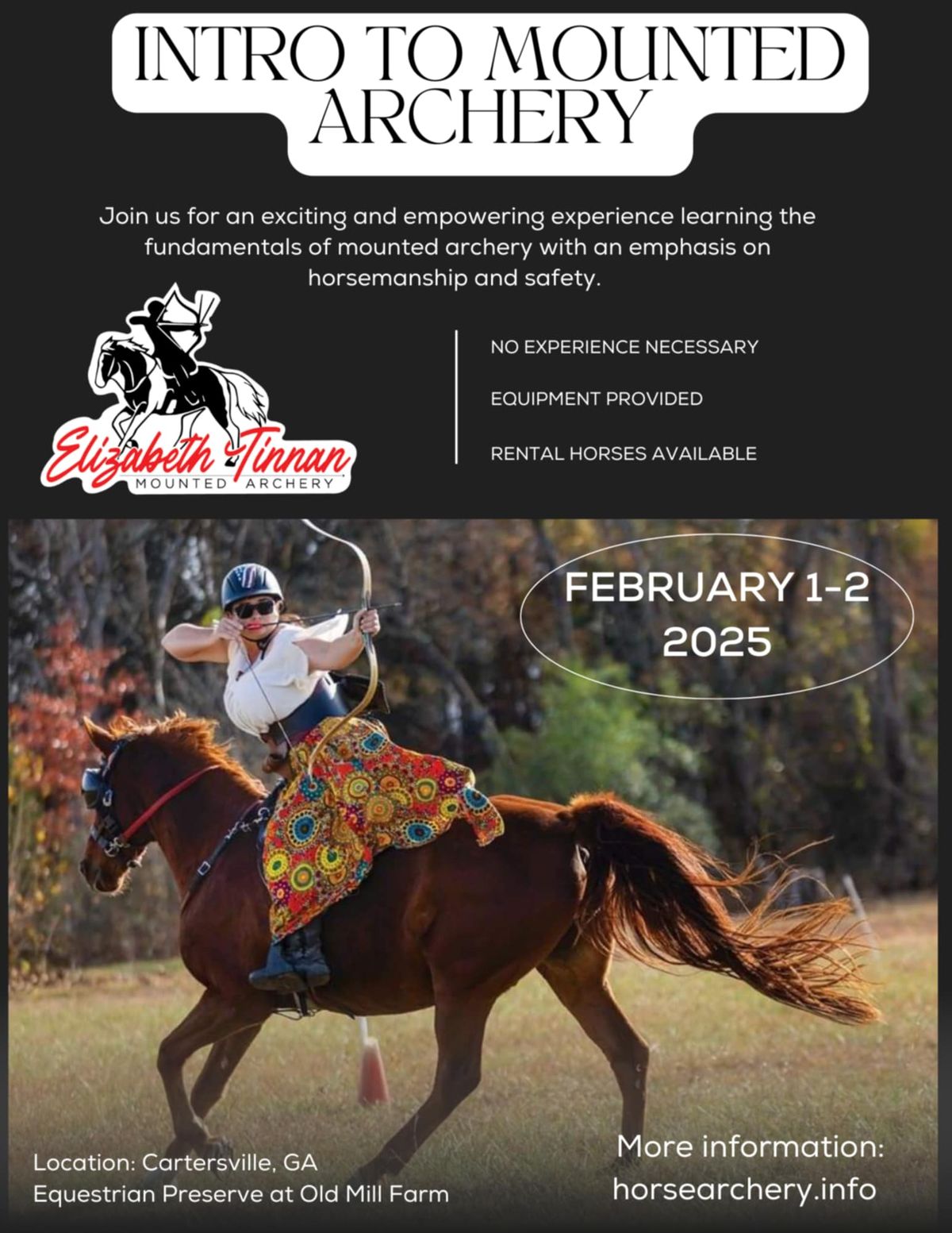 Mounted Archery Clinic with Elizabeth Tinnan