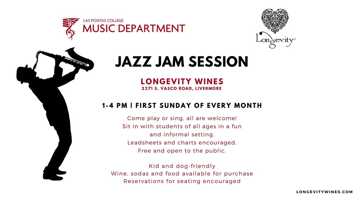 Las Positas College Jazz Jam Session at Longevity Wines