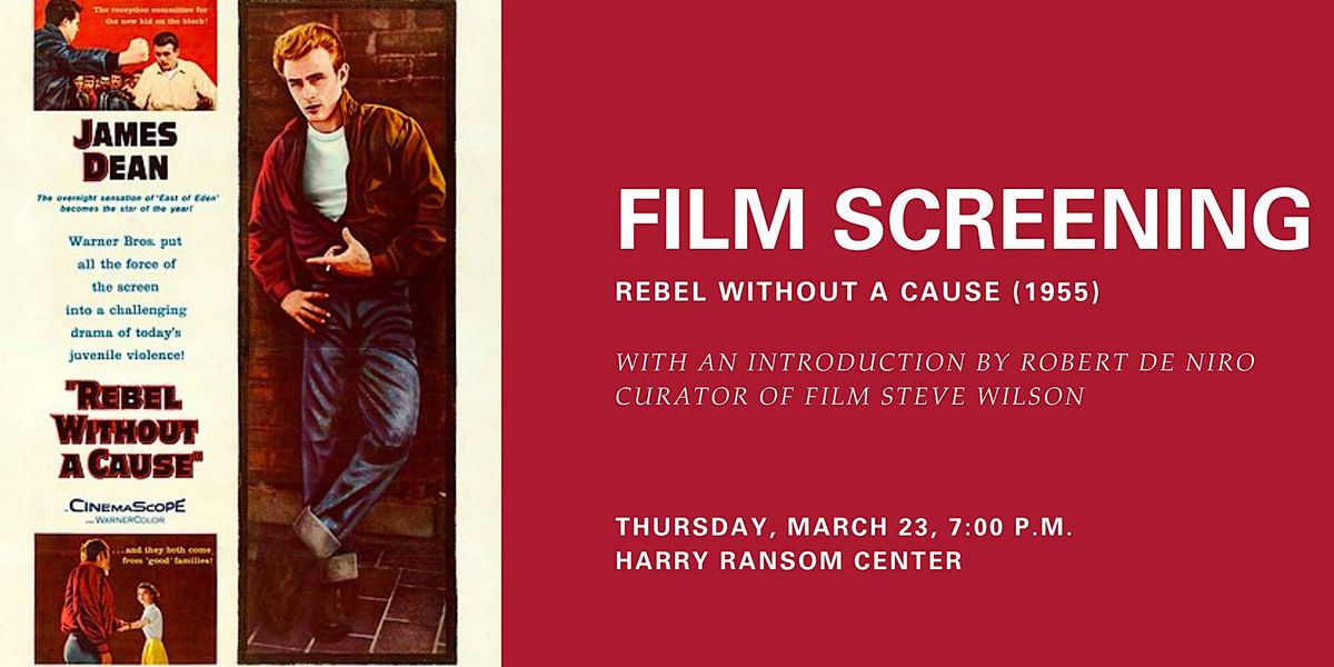 FILM SCREENING: "Rebel Without a Cause" (1955)
