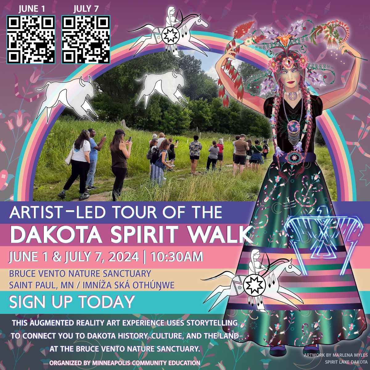 Dakota Spirit Walk - Guided Tour using Augmented Reality