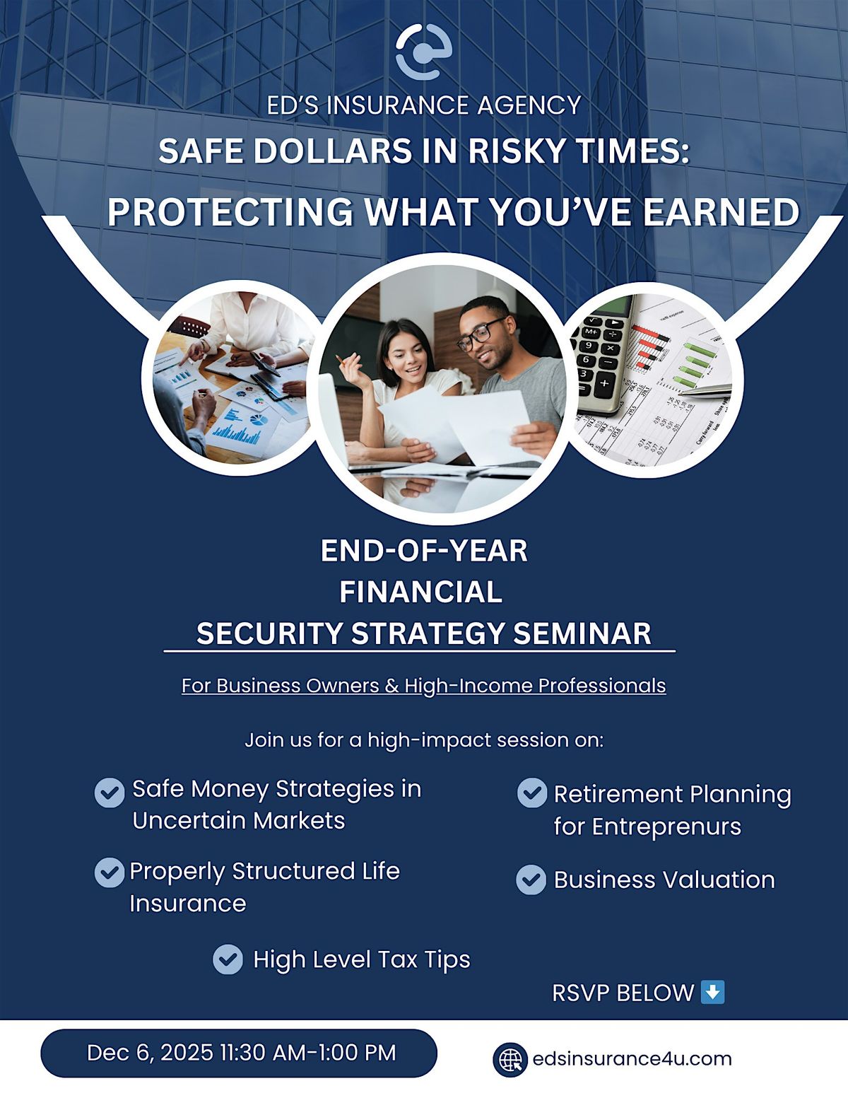 Safe Money & Smart Business Strategies: End-of-Year Seminar