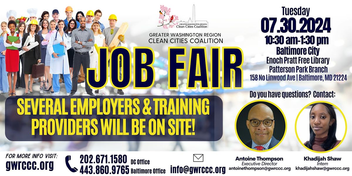 GWRCCC's  Jobs Fair- Baltimore City