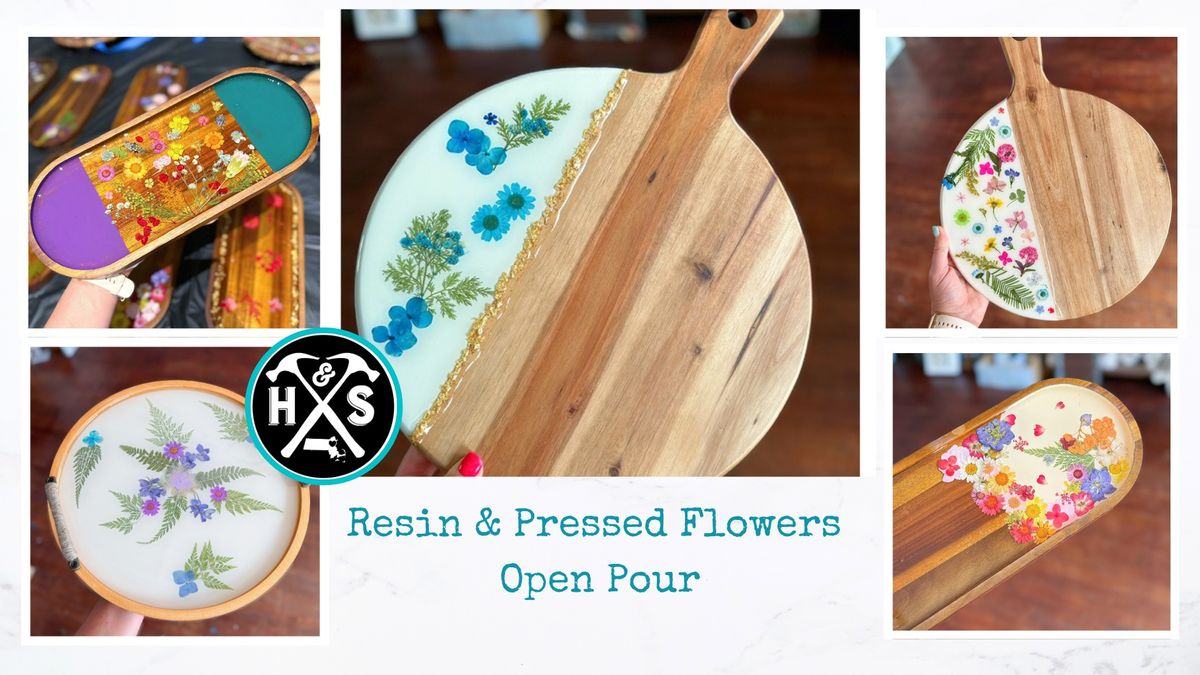 Wildflowers & Resin Boards\/Trays Workshop!