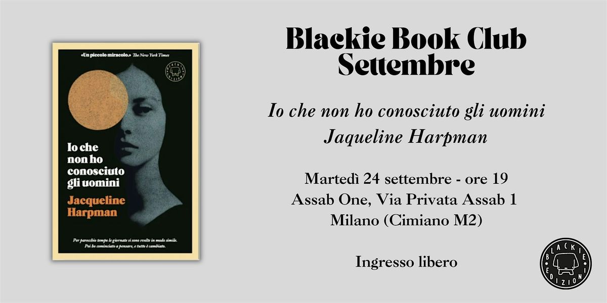 Blackie Book Club- settembre