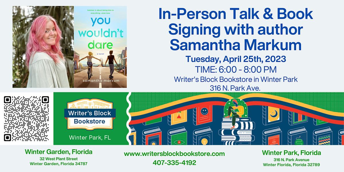 In-Person Book Signing with Samantha Marukm