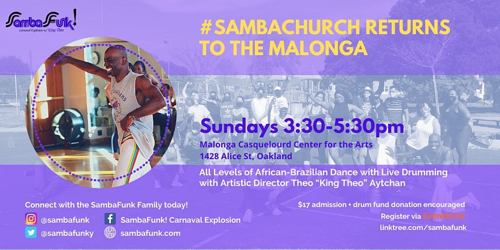 #SambaChurch African-Brazilian Dance and Drum Community Classes